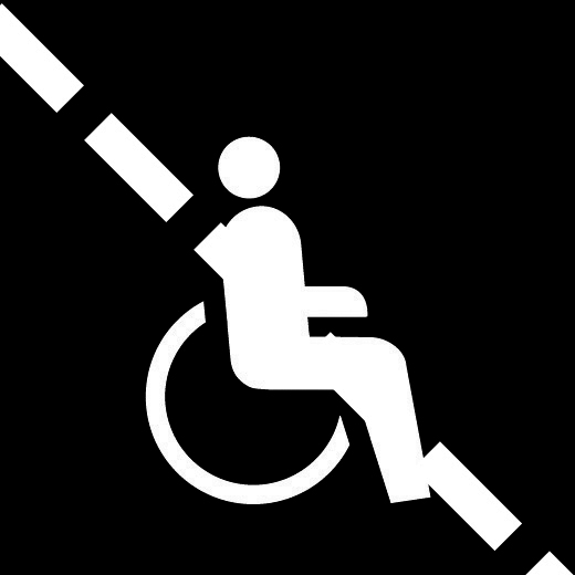 bedingt rollstuhlgängig