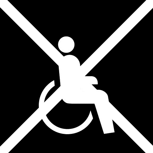 nicht rollstuhlgängig